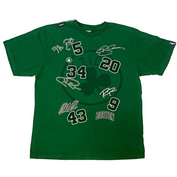 Boston Celtics Champions Big 5 T-Shirt 2008 Faux Signatures Size XL - Picture 7 of 7